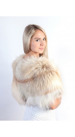 Platinum Gold Fox Fur Stole